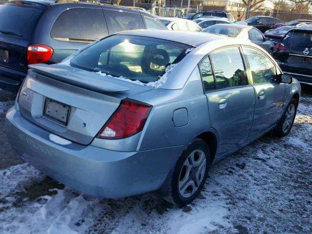 1G8AL52F03Z123169 - 2003 SATURN ION LEVEL BLUE photo 4