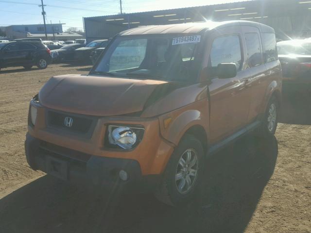 5J6YH28716L019845 - 2006 HONDA ELEMENT EX ORANGE photo 2