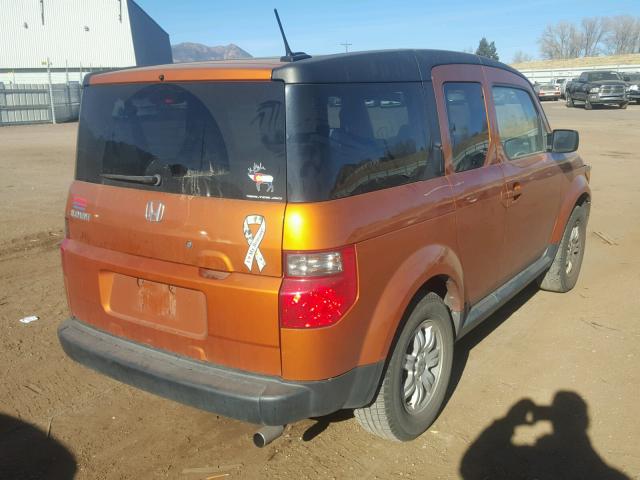 5J6YH28716L019845 - 2006 HONDA ELEMENT EX ORANGE photo 4