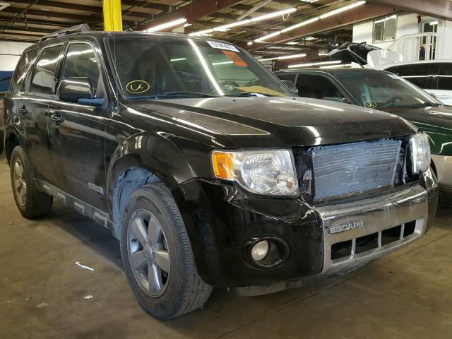 1FMCU04108KB92312 - 2008 FORD ESCAPE LIM BLACK photo 1