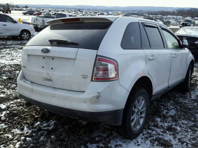 2FMDK48C29BA79194 - 2009 FORD EDGE SEL WHITE photo 4