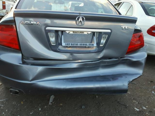 19UUA66215A035465 - 2005 ACURA TL GRAY photo 9