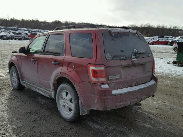 1FMCU93G19KA87001 - 2009 FORD ESCAPE XLT RED photo 3