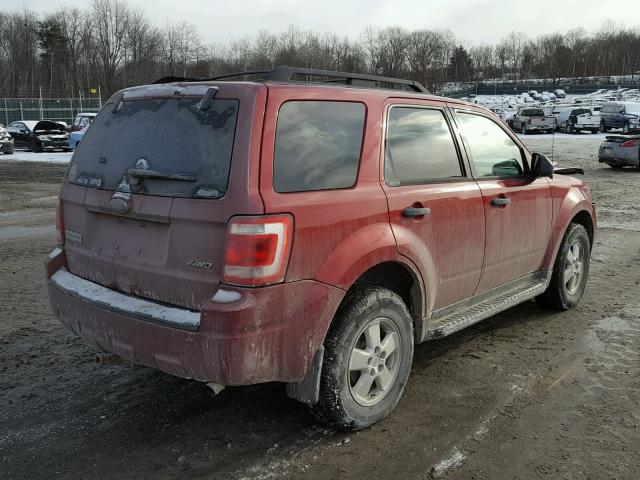 1FMCU93G19KA87001 - 2009 FORD ESCAPE XLT RED photo 4