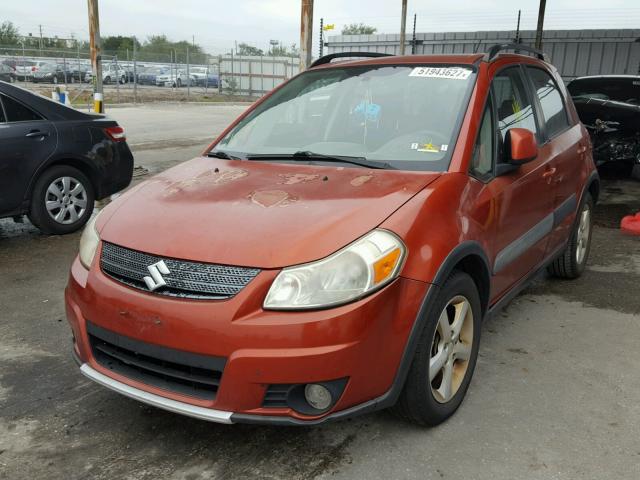 JS2YB413375106362 - 2007 SUZUKI SX4 RED photo 2