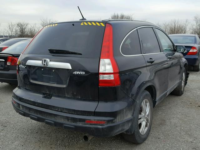 5J6RE4H7XAL056166 - 2010 HONDA CR-V EXL BLACK photo 4