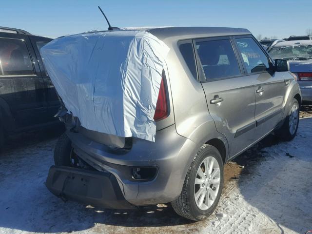 KNDJT2A52D7633761 - 2013 KIA SOUL GRAY photo 4