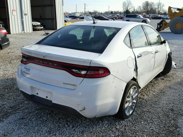 1C3CDFCB4GD653066 - 2016 DODGE DART LIMIT WHITE photo 4