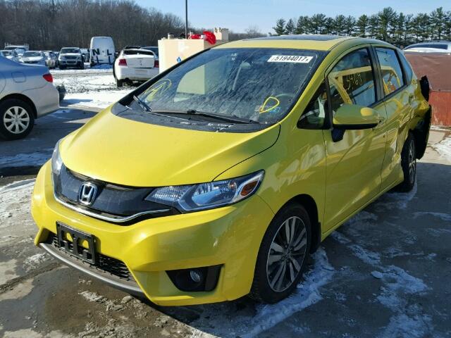 3HGGK5G76HM701449 - 2017 HONDA FIT EX YELLOW photo 2