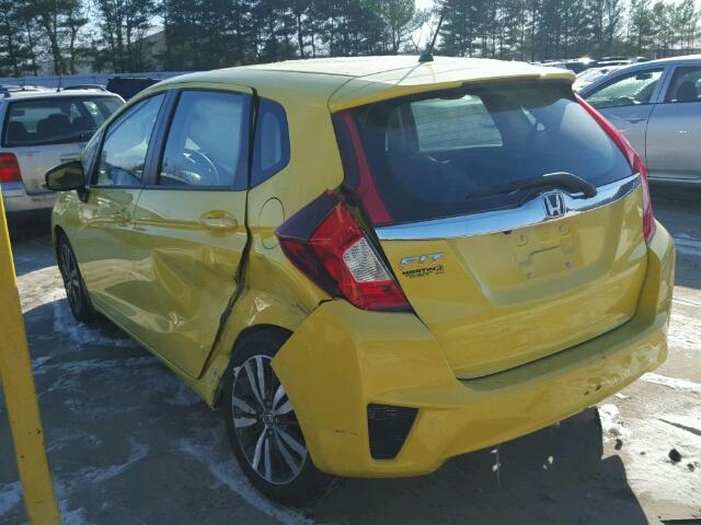 3HGGK5G76HM701449 - 2017 HONDA FIT EX YELLOW photo 3