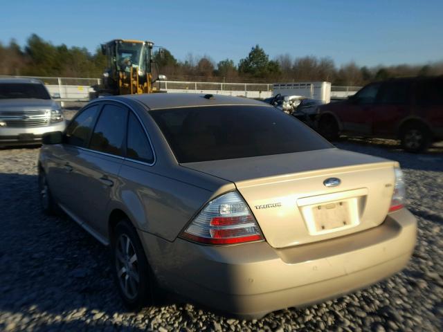 1FAHP24W58G129661 - 2008 FORD TAURUS SEL TAN photo 3