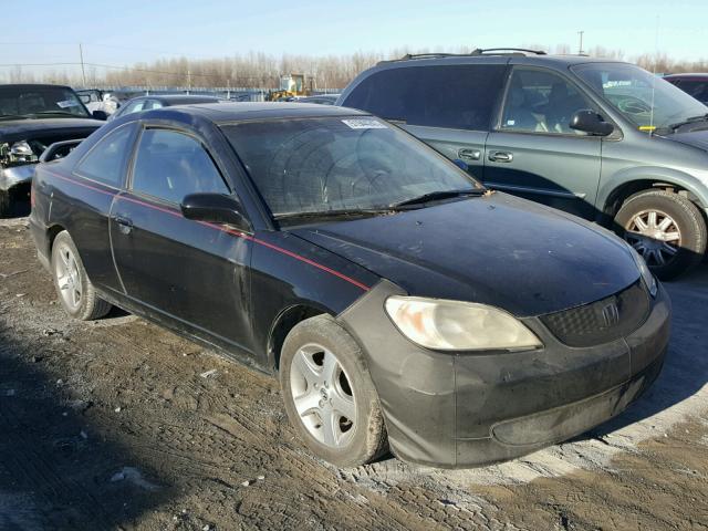 1HGEM21964L016308 - 2004 HONDA CIVIC EX BLACK photo 1
