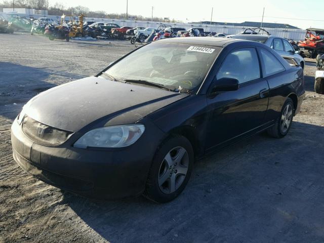 1HGEM21964L016308 - 2004 HONDA CIVIC EX BLACK photo 2