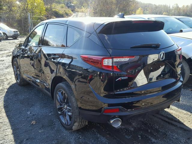 5J8TC2H62KL006474 - 2019 ACURA RDX BLACK photo 3