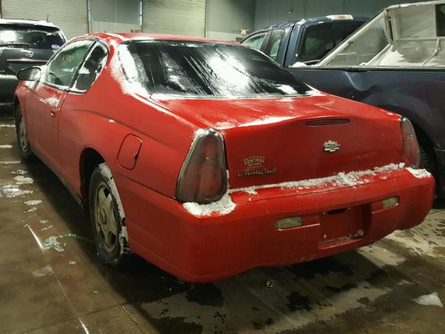 2G1WW12E859120187 - 2005 CHEVROLET MONTE CARL 红色 照片 3