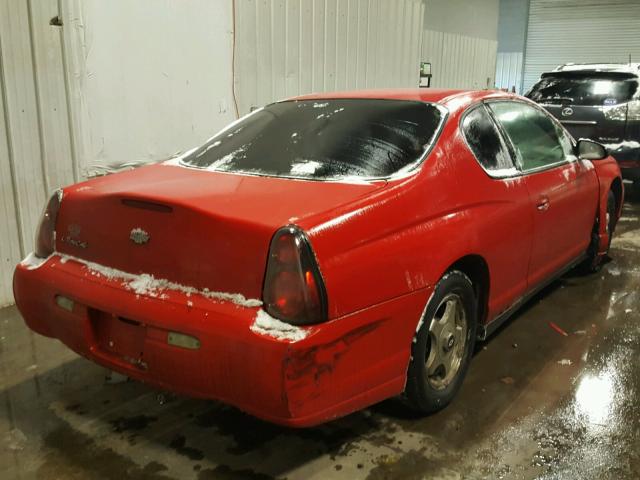 2G1WW12E859120187 - 2005 CHEVROLET MONTE CARL 红色 照片 4