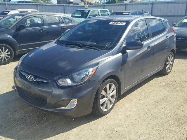 KMHCU5AE6CU051858 - 2012 HYUNDAI ACCENT GLS GRAY photo 2