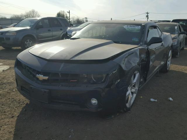 2G1FC1EV1A9222588 - 2010 CHEVROLET CAMARO LT BLACK photo 2