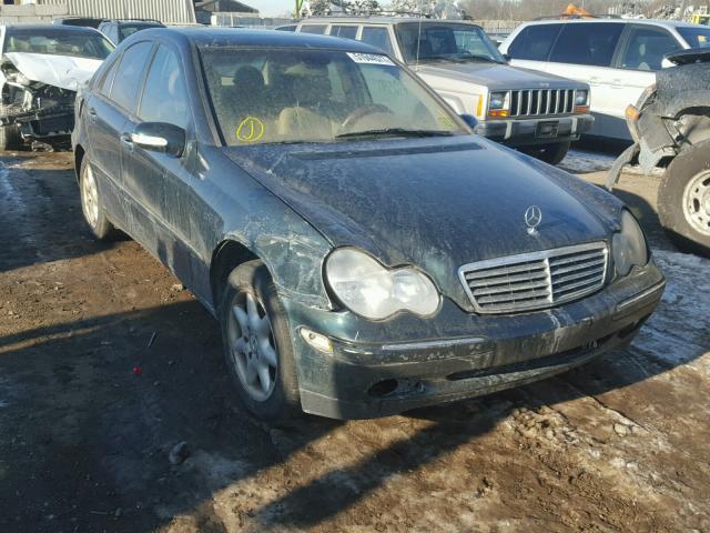 WDBRF61J12F289999 - 2002 MERCEDES-BENZ C 240 GREEN photo 1