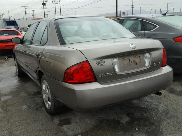 3N1CB51D84L860133 - 2004 NISSAN SENTRA 1.8 BROWN photo 3