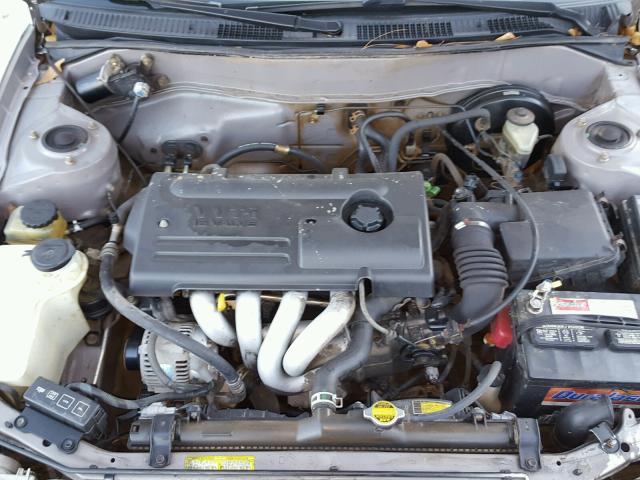 2T1BR12E52C567942 - 2002 TOYOTA COROLLA CE TAN photo 7