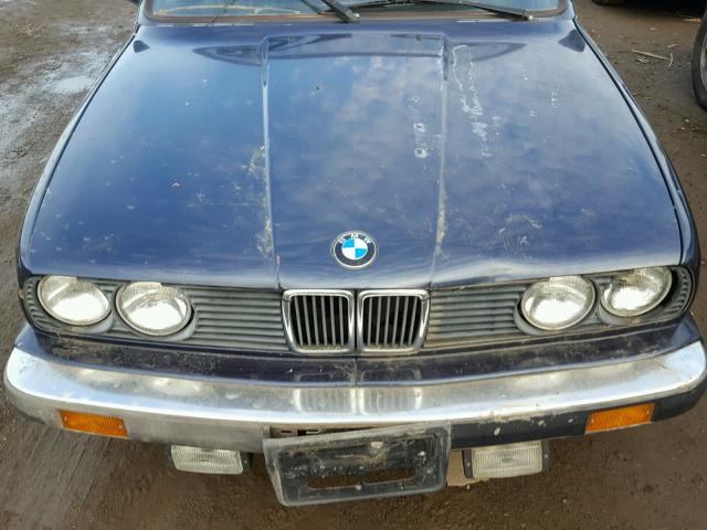WBABB1304H1928577 - 1987 BMW 325 I BLUE photo 7