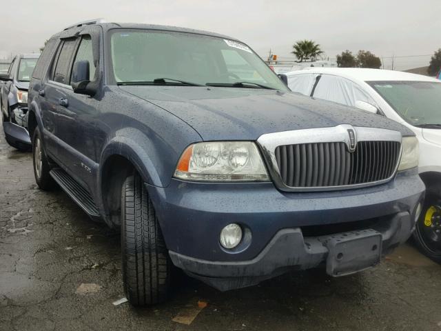 5LMEU78H33ZJ28853 - 2003 LINCOLN AVIATOR BLUE photo 1