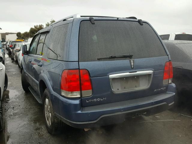 5LMEU78H33ZJ28853 - 2003 LINCOLN AVIATOR BLUE photo 3