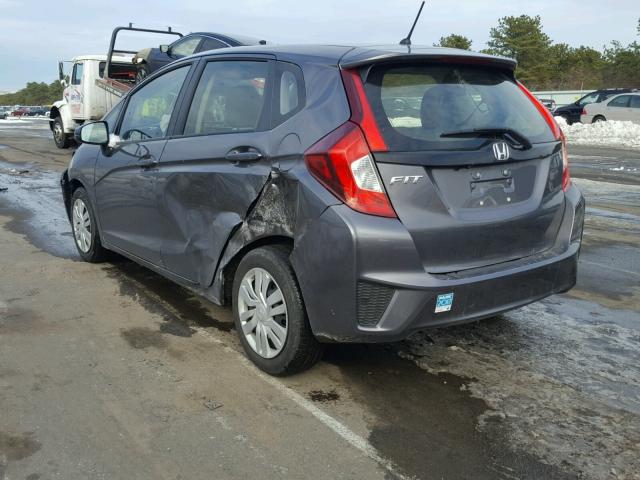 JHMGK5H54GS007472 - 2016 HONDA FIT LX GRAY photo 3