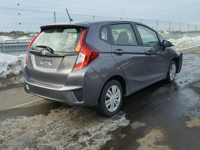 JHMGK5H54GS007472 - 2016 HONDA FIT LX GRAY photo 4