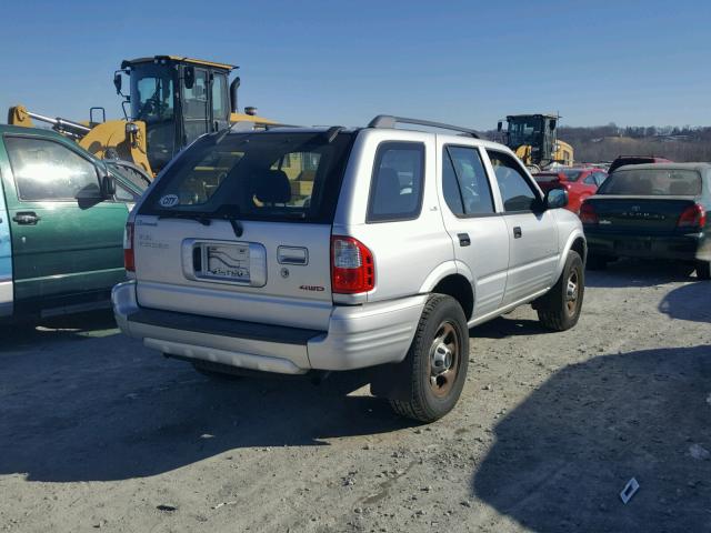 4S2DM58WXY4309009 - 2000 ISUZU RODEO S SILVER photo 4