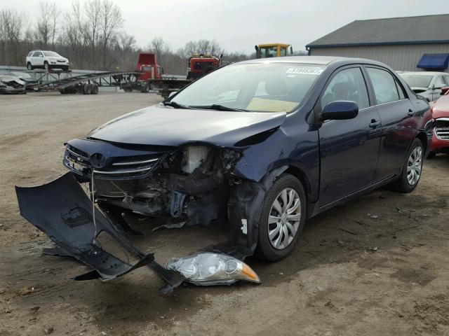 2T1BU4EE3DC954875 - 2013 TOYOTA COROLLA BA BLUE photo 2