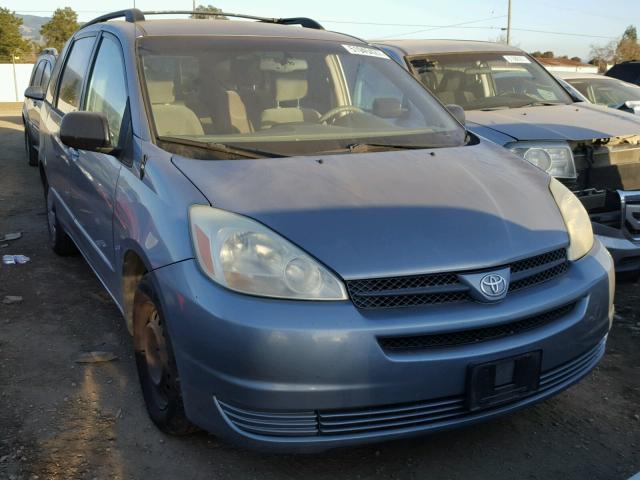 5TDZA23C34S112851 - 2004 TOYOTA SIENNA CE BLUE photo 1