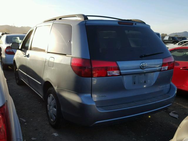 5TDZA23C34S112851 - 2004 TOYOTA SIENNA CE BLUE photo 3