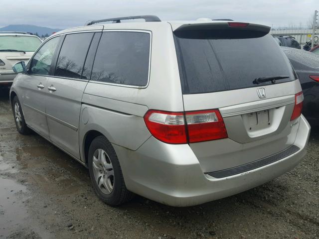 5FNRL38745B014879 - 2005 HONDA ODYSSEY EX SILVER photo 3