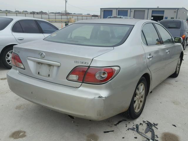 JTHBF30GX20032512 - 2002 LEXUS ES 300 SILVER photo 4