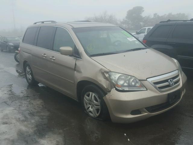 5FNRL38697B102918 - 2007 HONDA ODYSSEY EX GOLD photo 1