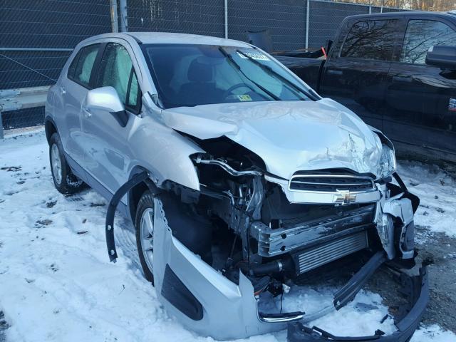 3GNCJPSB8FL246380 - 2015 CHEVROLET TRAX 1LS SILVER photo 1