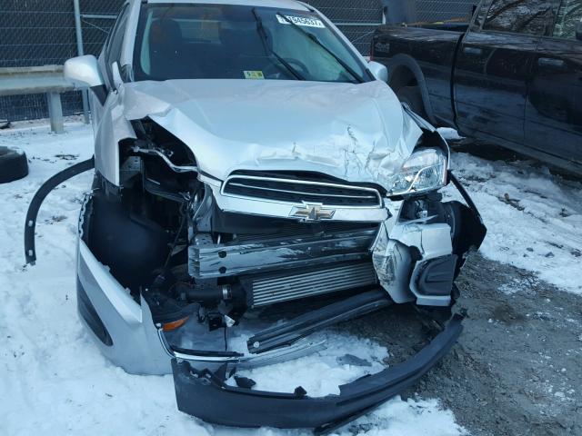 3GNCJPSB8FL246380 - 2015 CHEVROLET TRAX 1LS SILVER photo 9