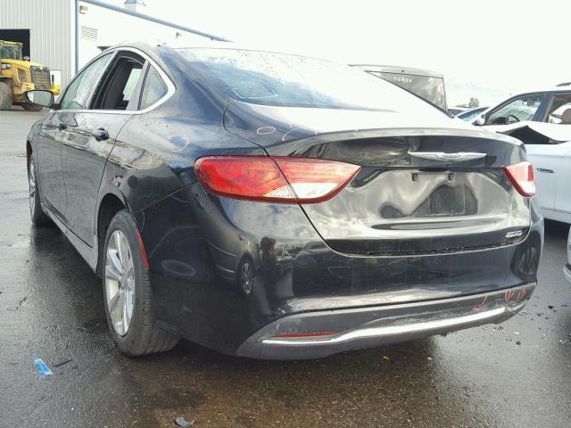 1C3CCCAB4FN577118 - 2015 CHRYSLER 200 LIMITE BLACK photo 3