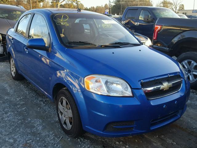 KL1TD56E29B667792 - 2009 CHEVROLET AVEO LS BLUE photo 1