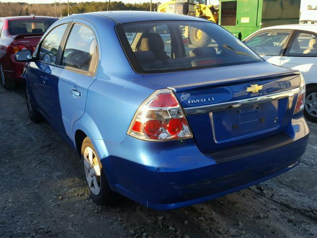 KL1TD56E29B667792 - 2009 CHEVROLET AVEO LS BLUE photo 9
