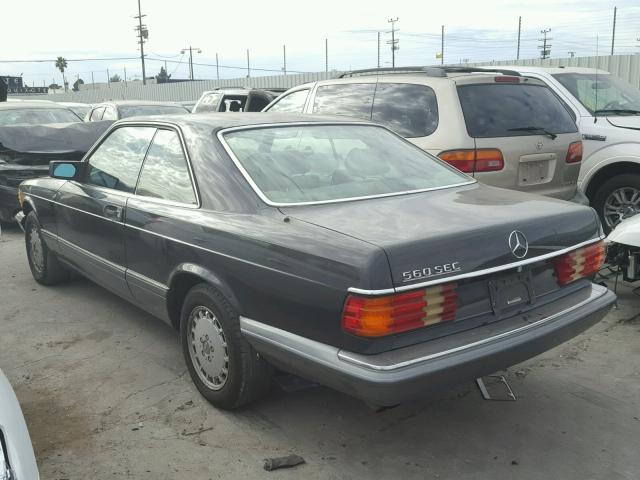 WDBCA45E1MA565152 - 1991 MERCEDES-BENZ 560 SEC CHARCOAL photo 3