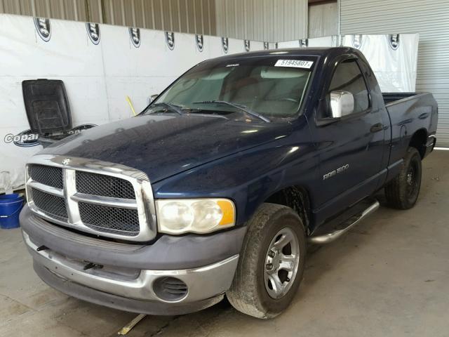 1D7HA16K62J185866 - 2002 DODGE RAM 1500 BLUE photo 2