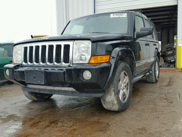 1J8HH58N76C126266 - 2006 JEEP COMMANDER BLACK photo 2