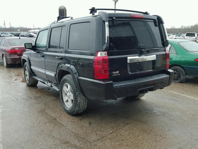 1J8HH58N76C126266 - 2006 JEEP COMMANDER BLACK photo 3