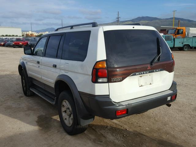 JA4LS31H51P024326 - 2001 MITSUBISHI MONTERO SP WHITE photo 3