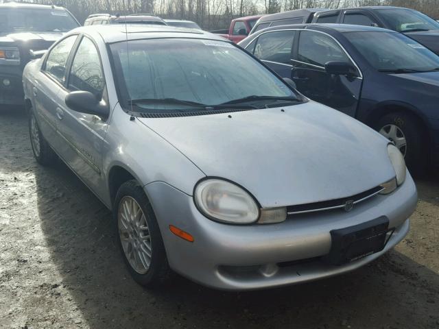 1B3ES46C31D182250 - 2001 DODGE NEON SE SILVER photo 1