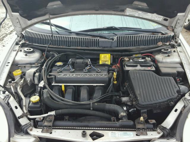 1B3ES46C31D182250 - 2001 DODGE NEON SE SILVER photo 7