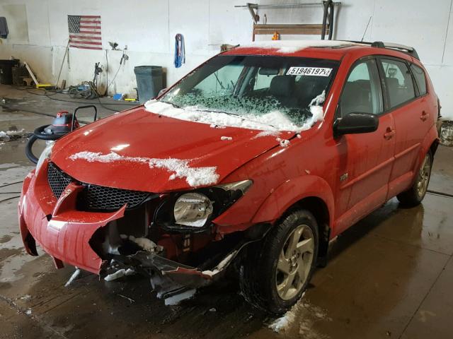 5Y2SL62873Z455210 - 2003 PONTIAC VIBE RED photo 2